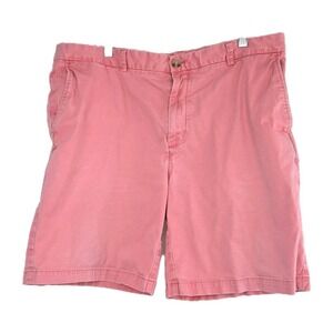 Vineyard Vines Mens Breaker Shorts Size 40 Salmon Pink Flat Front Cotton Golf
